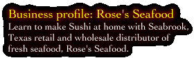 Business profile: Rose's Seafood